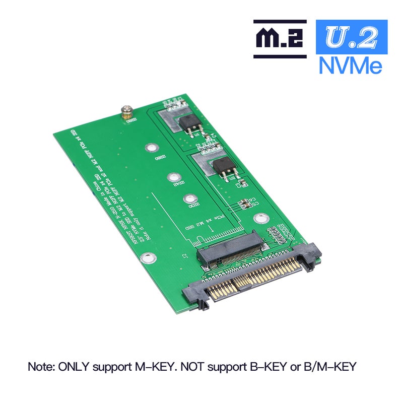 بطاقة محولة من NVME إلى NGFF M-KEY | بطاقة محولة من U.2 إلى M.2 PCI-E | واجهة PCI-E 4X وتزويد طاقة SATA - Image 2