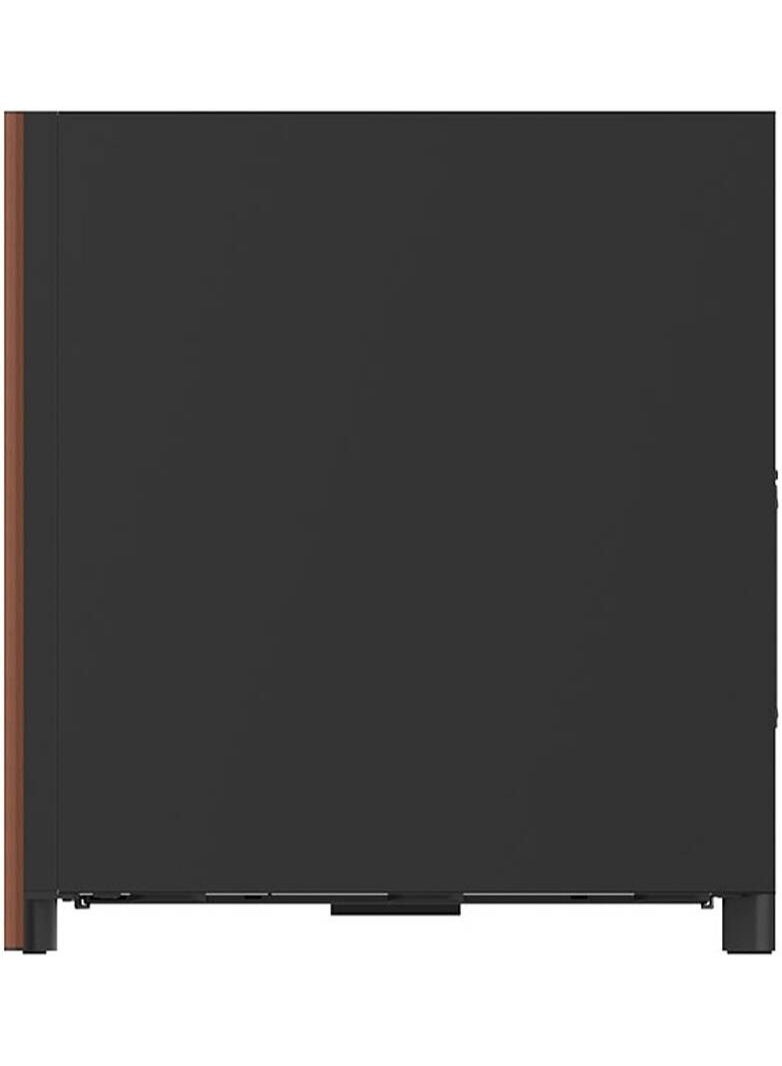 ثيرمال تيك صندوق حاسوب S370 WS (فئة Mid Tower) بمعيار ATX، يدعم لوحات E-ATX/ATX، واجهة شبكية (Mesh) بلمسات خشبية، لوح جانبي من الزجاج المقسى بسماكة 4 مم، 4 مراوح CT120 PWM، دعم لمبرد مائي (Radiator) مقاس 360 مم، منفذ USB-C، فتحات PCIe قابلة للتدوير، مساحة كافية لبطاقة رسوميات (GPU) بطول 410 مم، اللون أسود | CA-11J-00M1WN-00 - Image 5