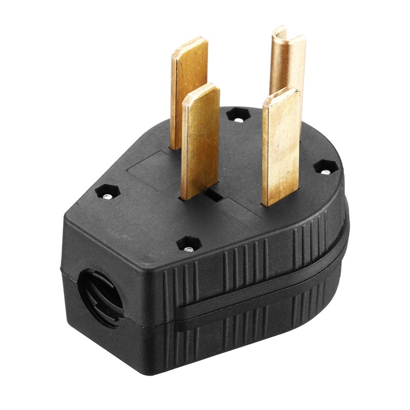 Miady NEMA 14-50P Power Plug, 50-Amp 4-Prong 125/250V Straight Blade Angles Dryer Replacement Male Plugs - Image 5