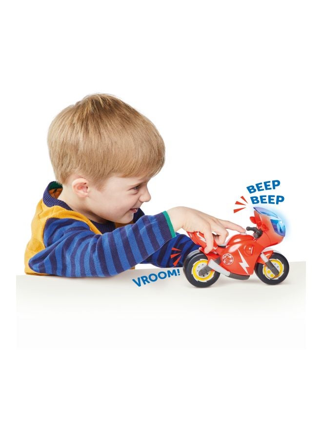 TOMY Ricky Zoom Lights And Sounds Toy Motorcycle Red 7inch - Image 5