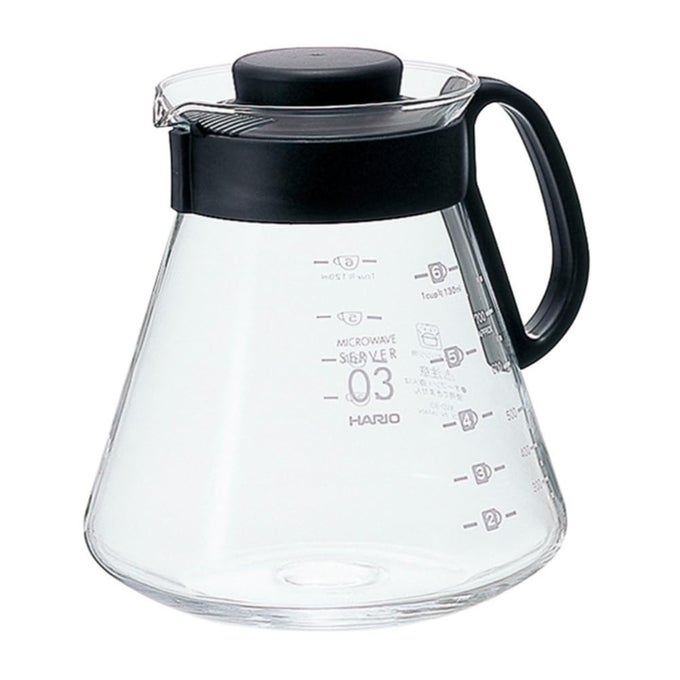 V60 GLASS RANGE COFFEE SERVER 800ML BLACK