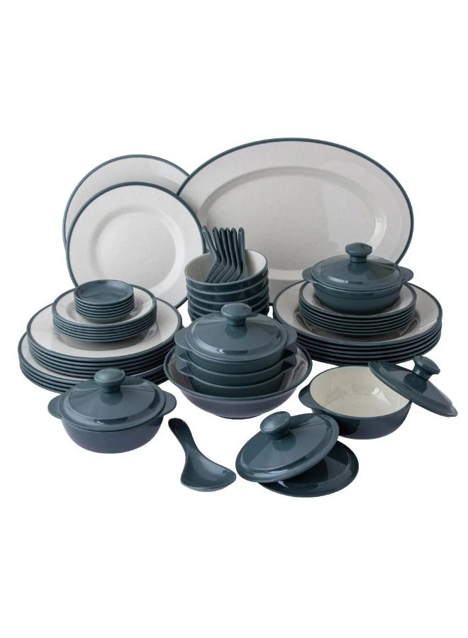 سي سي بن شيهون طقم سفرة 57 قطعة من الميلامين العالي الجودة و الأمن في الميكرويف - Image 1