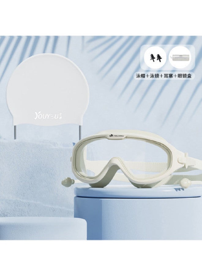 YouYou Swimming Goggles Women Waterproof Anti-fog Hd Professional Men's Swimming Glasses Large Frame Adult Swim Cap Goggle Anti-fog Agent Equipment - Image 1
