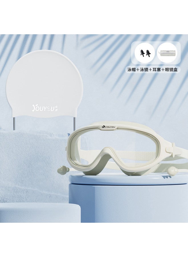YouYou Swimming Goggles Women Waterproof Anti-fog Hd Professional Men's Swimming Glasses Large Frame Adult Swim Cap Goggle Anti-fog Agent Equipment - Image 2