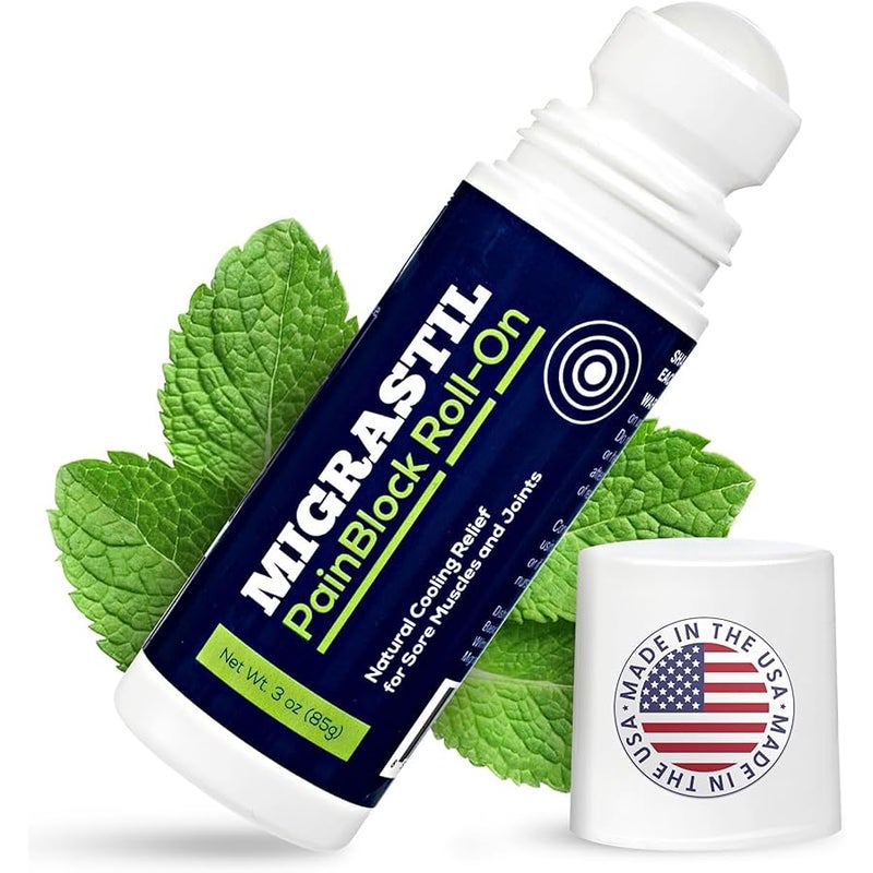 Basic Vigor Migrastil PainBlock Roll-On, 3oz - Image 1