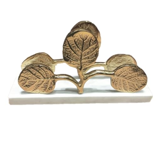 The Artage Antique Aluminium Napkin Holder with Marble Base for Office,Living Room, Study Room, Luxury Hotels Premium Tissue Paper Holder (Made in India) - Image 5