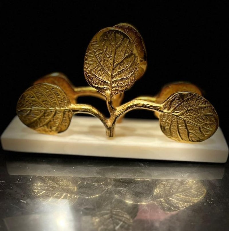 The Artage Antique Aluminium Napkin Holder with Marble Base for Office,Living Room, Study Room, Luxury Hotels Premium Tissue Paper Holder (Made in India) - Image 4