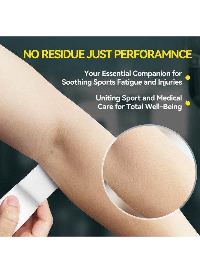 Dimora Athletic Tape, Easy Tear Sports Tape with Serrated Edges, Strong Adhesion, No Residue, Ideal for Gymnastics, Boxing, Lacrosse, Hockey and First Aid (White, 1.5 in x 45 ft, 4 Pack) - Image 4