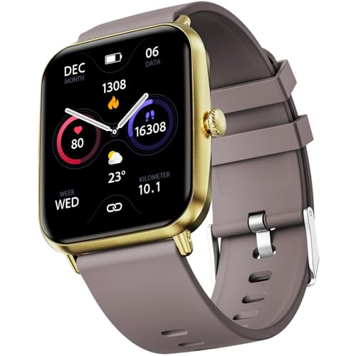 Fire-Boltt Ninja Call Pro Plus Bluetooth Calling Smart Watch, 1.83″ Display, AI Voice Assistant, 120+ Sports Modes, IP67 Waterproof, SpO2 & Heart Rate Monitor Smartwatch for Women - Cinnamon Slate - Image 1