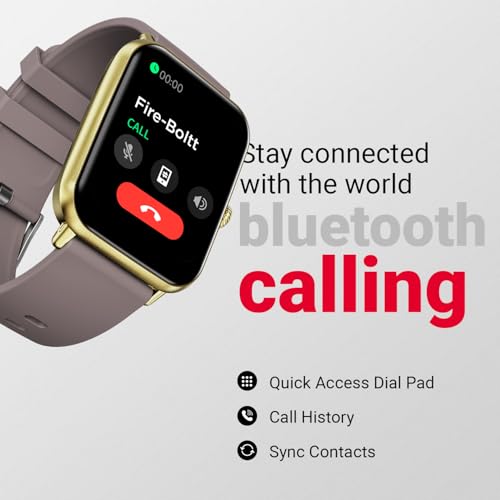 Fire-Boltt Ninja Call Pro Plus Bluetooth Calling Smart Watch, 1.83″ Display, AI Voice Assistant, 120+ Sports Modes, IP67 Waterproof, SpO2 & Heart Rate Monitor Smartwatch for Women - Cinnamon Slate - Image 4
