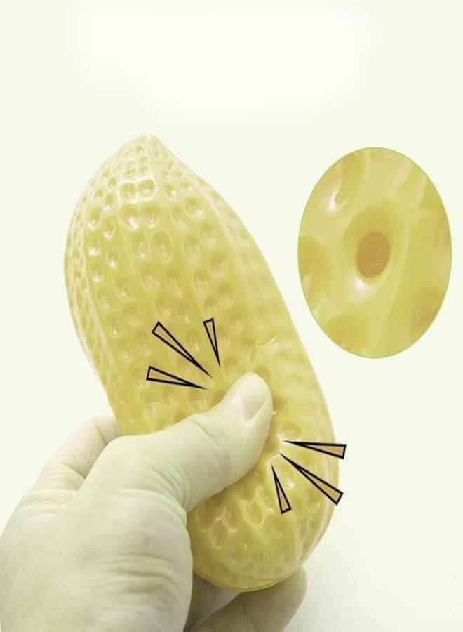 KittuPet ألعاب مضغ للكلاب من KittuPet للكلاب التي تمضغ بقوة، ألعاب تفاعلية للكلاب، ألعاب مناسبة للكلاب المتوسطة والكبيرة، ألعاب تصدر صوتاً، على شكل حبة فول سوداني - Image 2