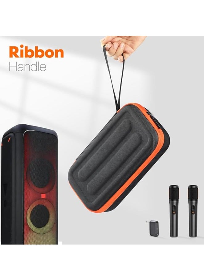 Wireless Microphone Case for JBL Partybox Encore Handheld Dual-Microphone Travel Storage Bag (Rechargeable Version) - Image 5