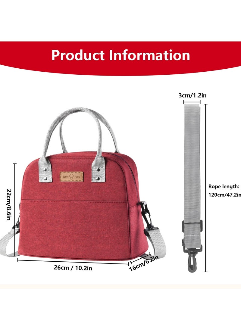 VIO Insulated Waterproof Lunch Bag Thermal Reusable Lunch Bag For Office Work School College Travel Picnic Small Cooler Tote Bag for Men Women Boys Girls Indoor Outdoor  - Image 2