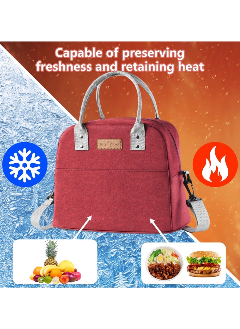 VIO Insulated Waterproof Lunch Bag Thermal Reusable Lunch Bag For Office Work School College Travel Picnic Small Cooler Tote Bag for Men Women Boys Girls Indoor Outdoor  - Image 3