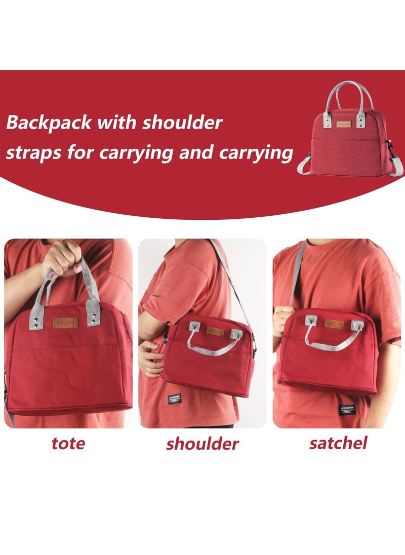 VIO Insulated Waterproof Lunch Bag Thermal Reusable Lunch Bag For Office Work School College Travel Picnic Small Cooler Tote Bag for Men Women Boys Girls Indoor Outdoor  - Image 4