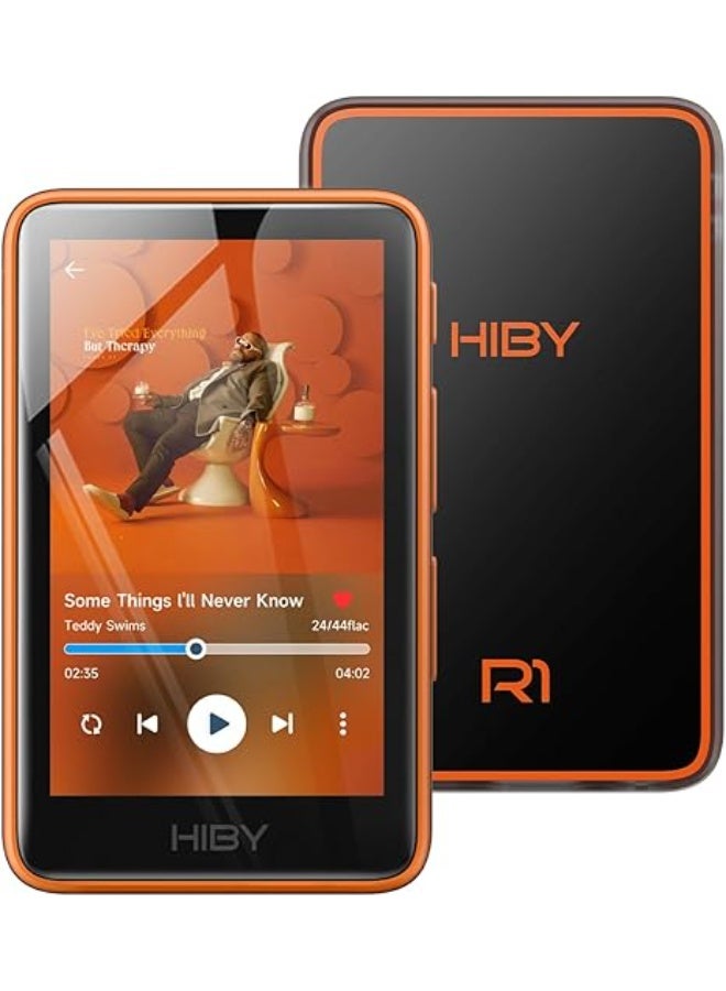 هيبي مشغل MP3 هاي فاي R1 مع بلوتوث 5.1 صوت عالي الجودة معتمد من دي اس دي 256 نيتيف تيدال كوبوز وضبط ام اس اي بي وشاشة لمس 3 بوصة وذاكرة موسعة 2 تيرابايت من هيبي - Image 1