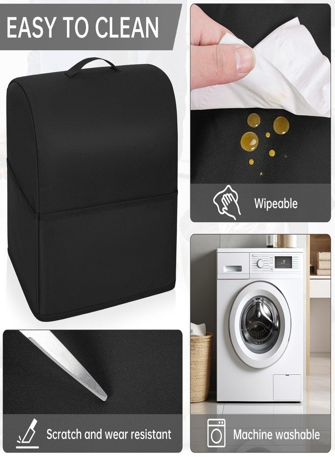 FREEAMG Stand Mixer Dust Cover Compatible with 3 Pockets and Handle with Kitchenaid Fits for 4.5/5 Quart Water-resistant Kitchen Aid Mixer Cover Black - Image 5