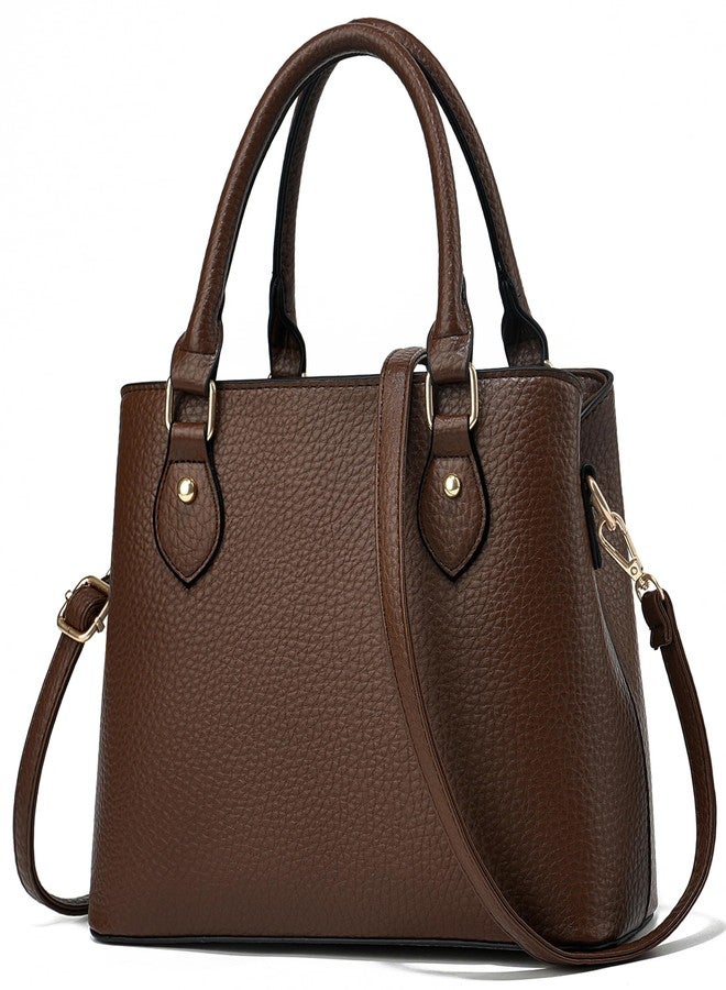 CHICAROUSAL Purses and Handbags for Women Leather Crossbody Bags Women's Tote Shoulder Bag (CC Coffee) - Image 1