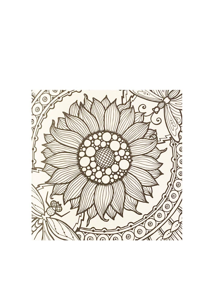 كتاب تلوين الماندالا -للبالغين، 20 صفحة إبداعية، علاج بالفن لتخفيف التوتر - Image 4