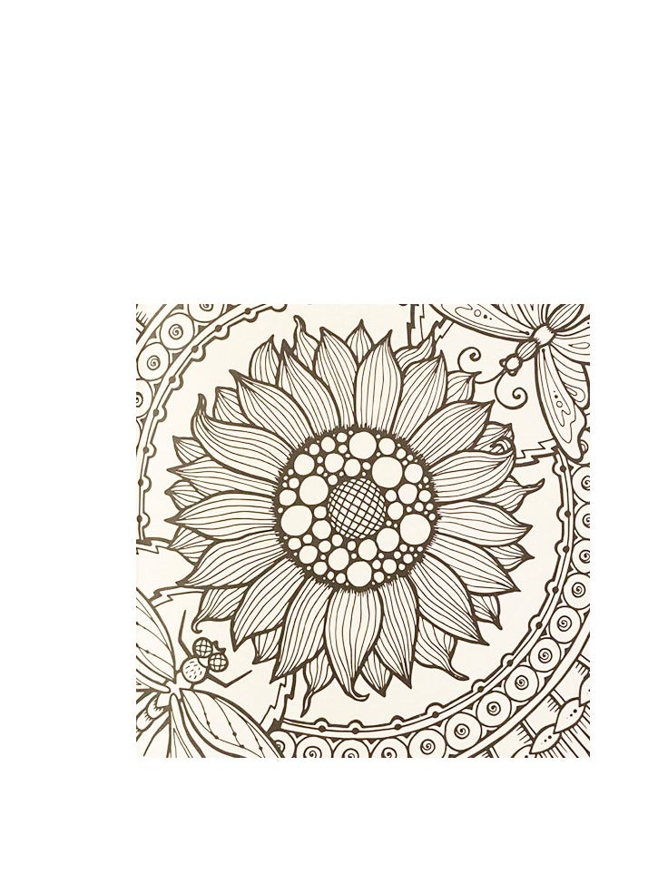 كتاب تلوين الماندالا -للبالغين، 20 صفحة إبداعية، علاج بالفن لتخفيف التوتر - Image 3