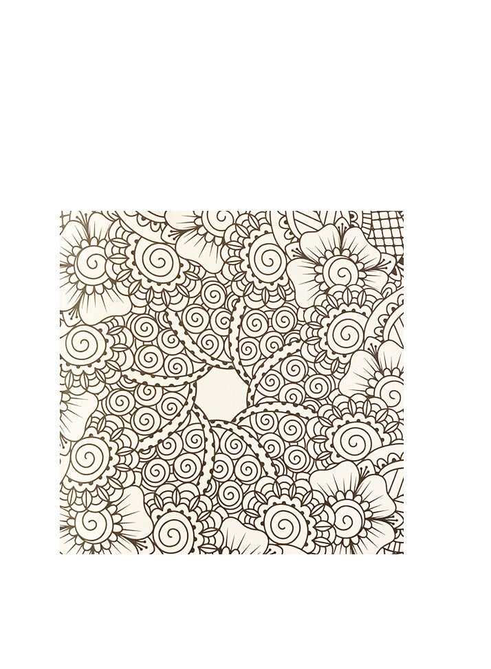 كتاب تلوين الماندالا -للبالغين، 20 صفحة إبداعية، علاج بالفن لتخفيف التوتر - Image 2