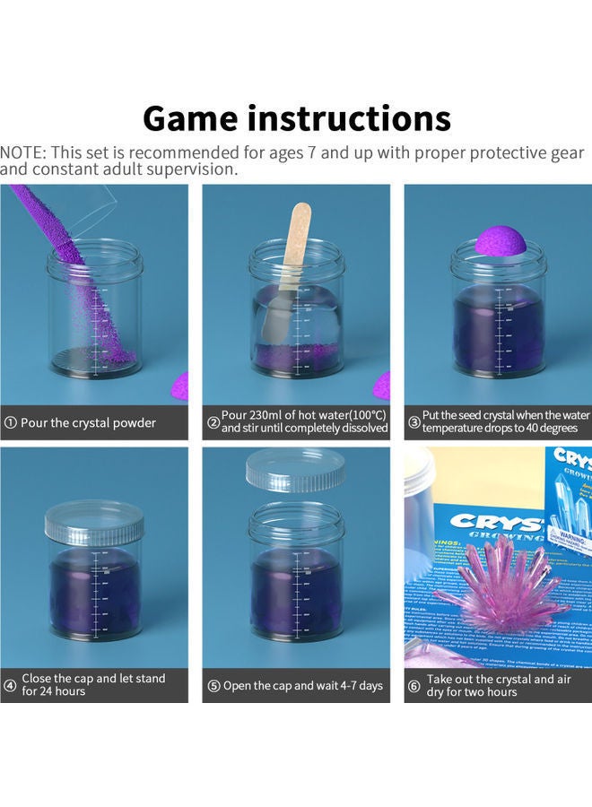 NIBEMINENT Crystal STEAM Growing Kit Purple - Image 3