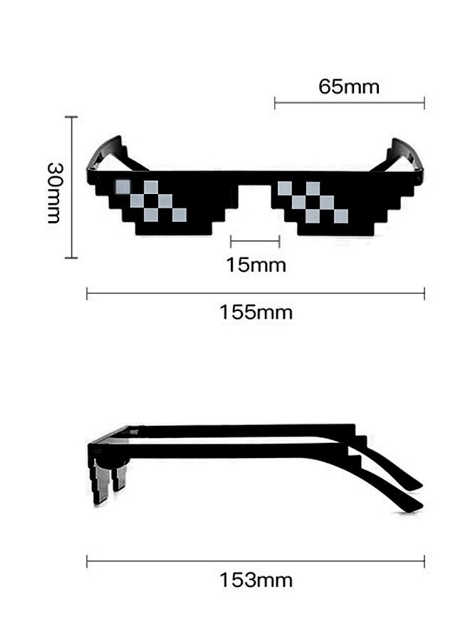 نظارات شمسية مستقطبة من الفسيفساء المضحكة في البكسل - Image 2