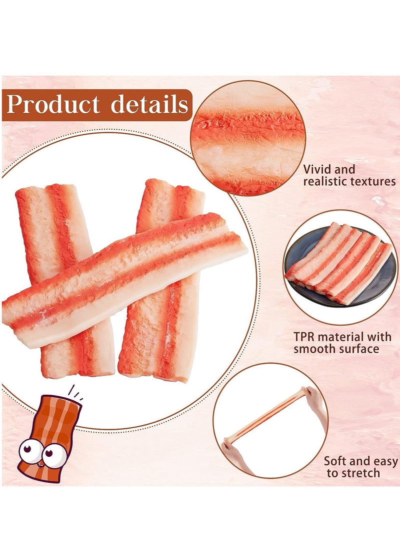 SYOSI - Fidget Stretchy Sensory Toy, 6 Pack Food Fidgets Play Food Fake Toy That Look Like Food Sensory Toys for Stress Anxiety Relief Play Boys Girls Adults - Image 1