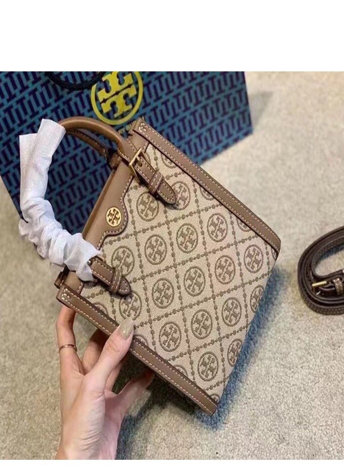 TB Jacquard Cross-body Shoulder Bag Handbag
