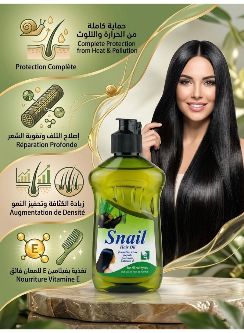SNAIL Hair Oil, Protective And Repairing For All Hair Types - Image 2