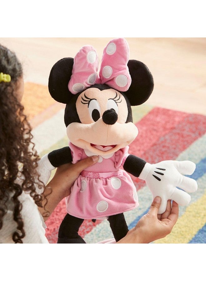 Disney Store Official Minnie Mouse Pink Dress Medium Soft Toy for Kids, Cuddly Character with Fuzzy Texture and Embroidered Details, Disney Plushy Suitable for All Ages. - Image 2