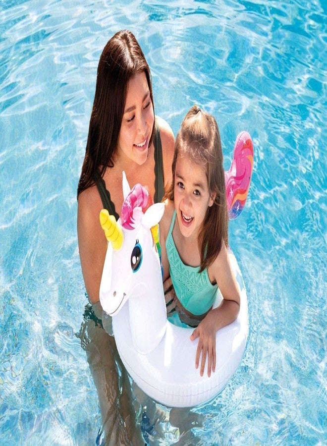 HONGID Inflatable Pool Float Set, Kids Swim Ring, 1 Pack, Llama Crocodile Unicorn Design, Colorful Animal Theme - Image 3