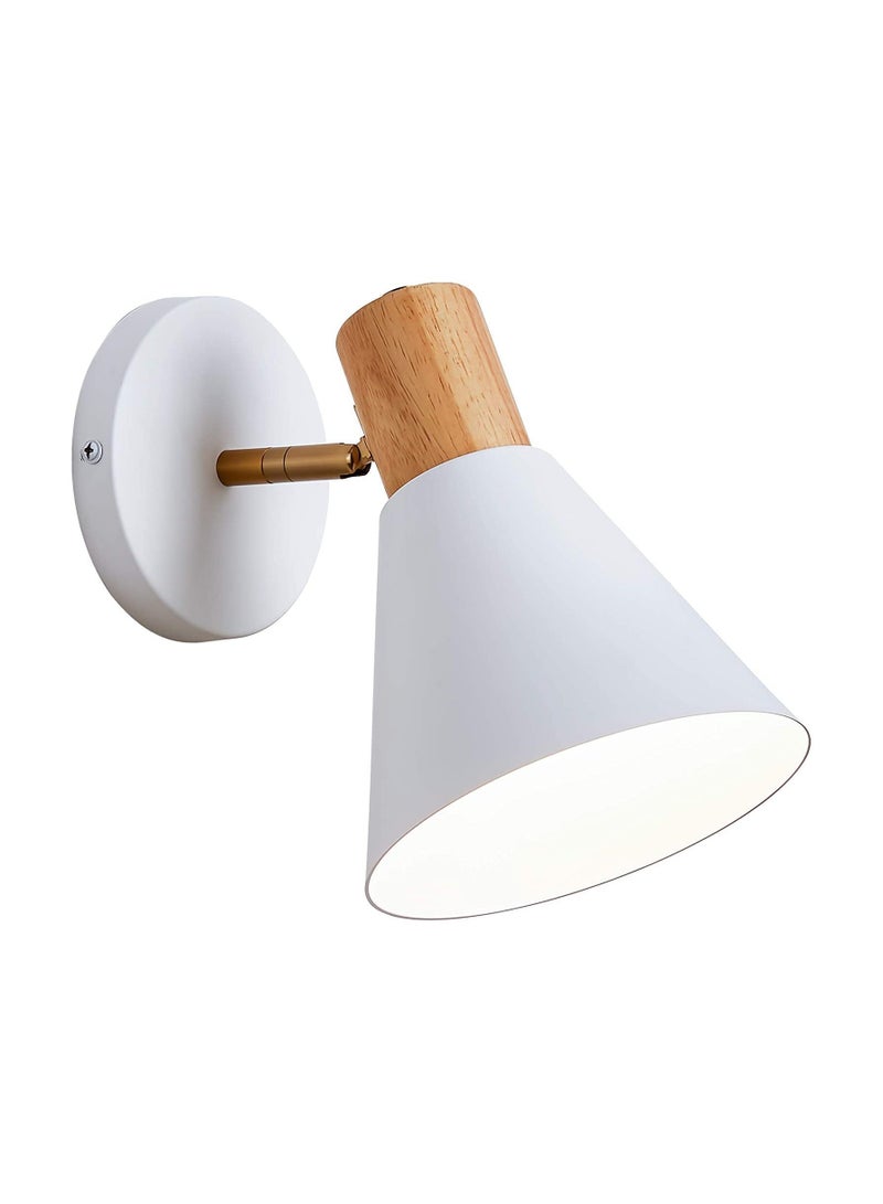 Y&D SYOSI LED Wall Mounted Reading Lights, Simple Indoor Lamp, White Adjustable Bedside lamp, Bathroom Lighting for Vanity Bedroom Hallway Living Room  - Image 1