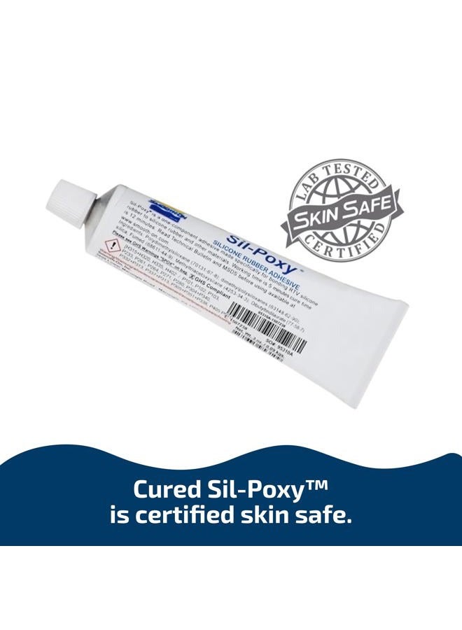 Smooth-On Sil-Poxy Silicone Adhesive - 3 Ounce Tube - Image 5