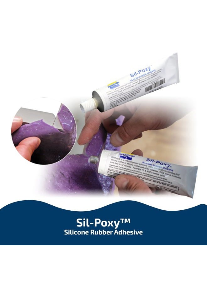 Smooth-On Sil-Poxy Silicone Adhesive - 3 Ounce Tube - Image 2