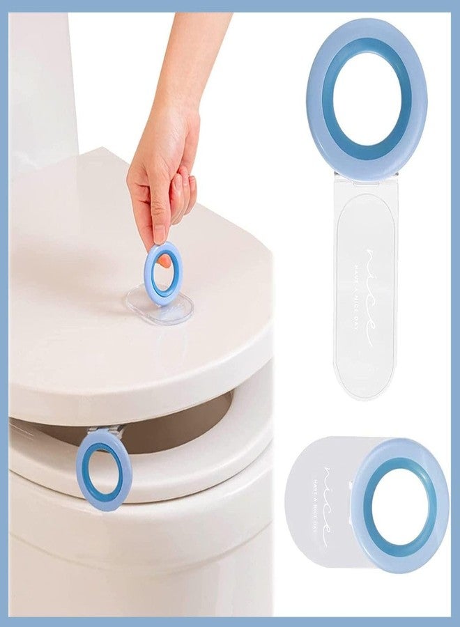 Jaimin Creation (Pack Of 2) Toilet Seat Lifter Self-Adhesive Toilet Seat Holder With Double Tape Toilet Seat Lifter Handle Clip Water Closet Toilet Lifter Avoid Direct Contact - Image 1