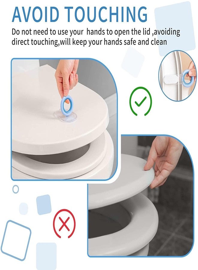 Jaimin Creation (Pack Of 2) Toilet Seat Lifter Self-Adhesive Toilet Seat Holder With Double Tape Toilet Seat Lifter Handle Clip Water Closet Toilet Lifter Avoid Direct Contact - Image 4