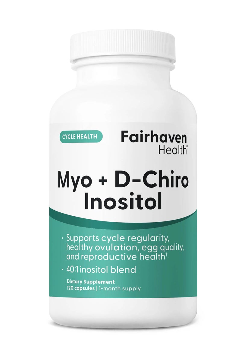 fairhaven health Myo + D-Chiro Inositol, 120 Capsules