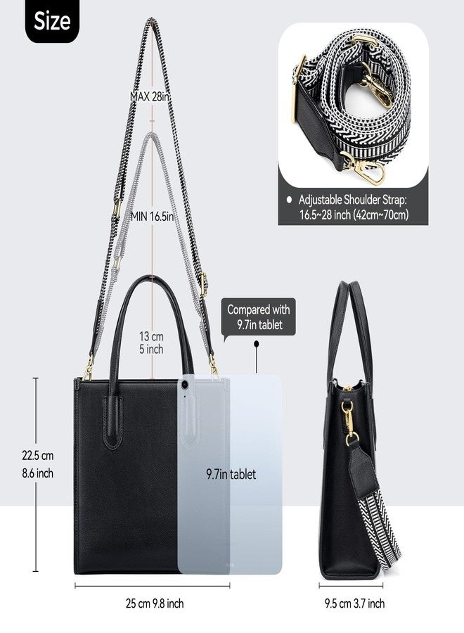 Peacocktion Purses and Handbags for Women Crossbody Top Handle Satchel Bags Tote Bag With Strap for Ladies Black - Image 5