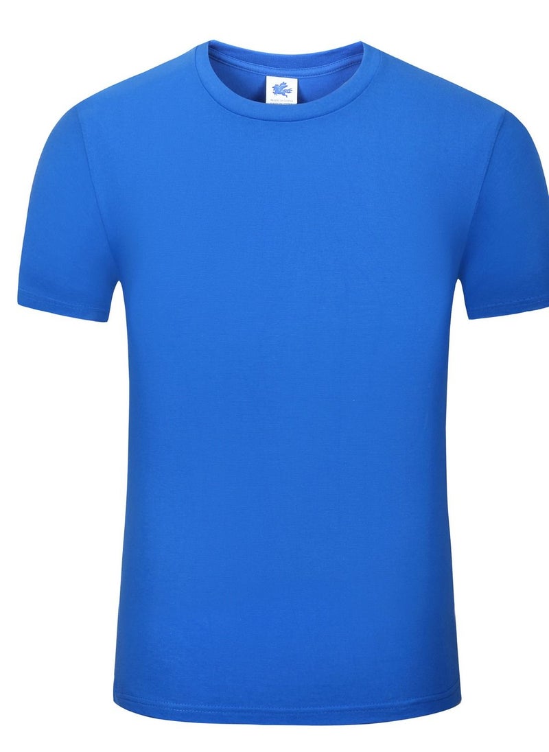 Loquat Men Quick Dry Breathable Elastic T-Shirt Blue  - Image 1