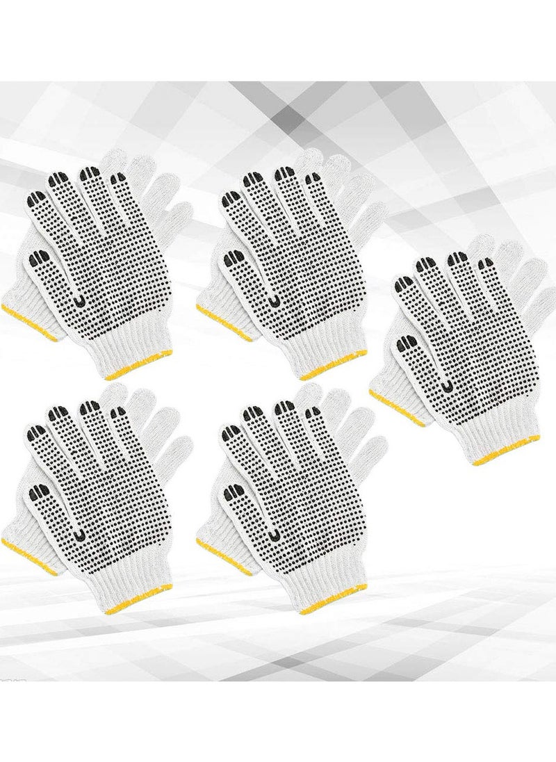 SYOSI - 5 Pairs of Skidproof Gloves Anti- Scald Thermal Insulation High Temperature Resistance Baking Gloves Garden Home Decoration Gloves for Man Woman (Random Color) - Image 1