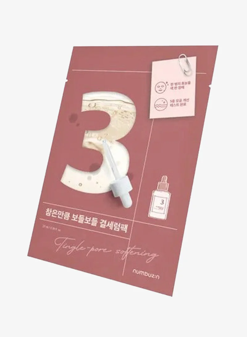 numbuzin No.3 Tingle-Pore Softening Sheet Mask (1Ea)