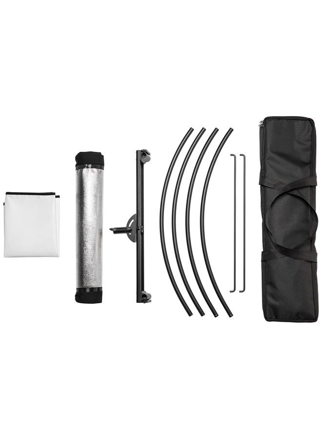 Westcott Eyelighter 3 - The Original Curved Reflector. Includes Silver, White, and Sunlight Fabrics for Portrait and Headshot Photgraphy - Image 3