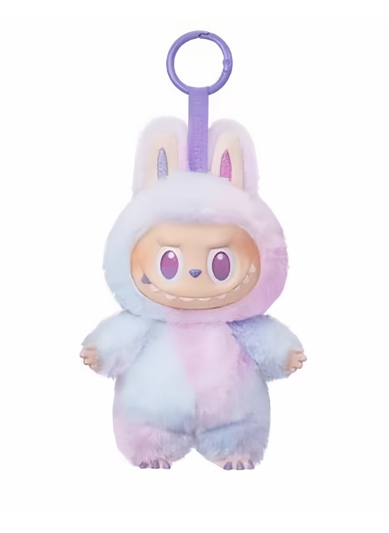 LABUBU Doll Pendant Labubu 3rd Generation Macaron Vinyl Plush Doll 17cm, Purple - Luck  - Image 1