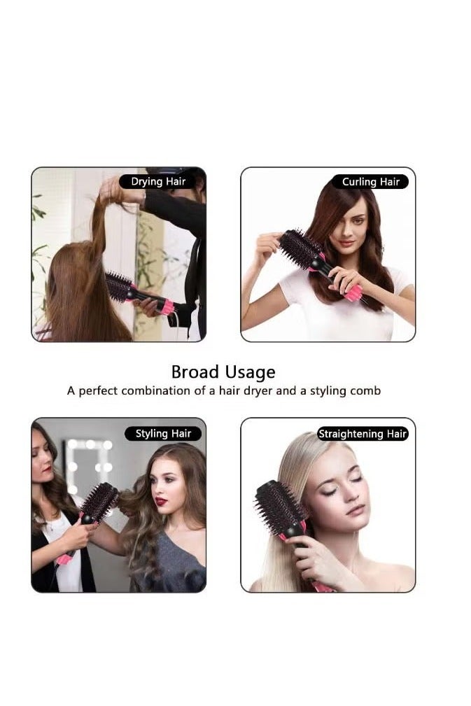 Generic One Step Hair Dryer And Styler Black/Pink  - Image 5