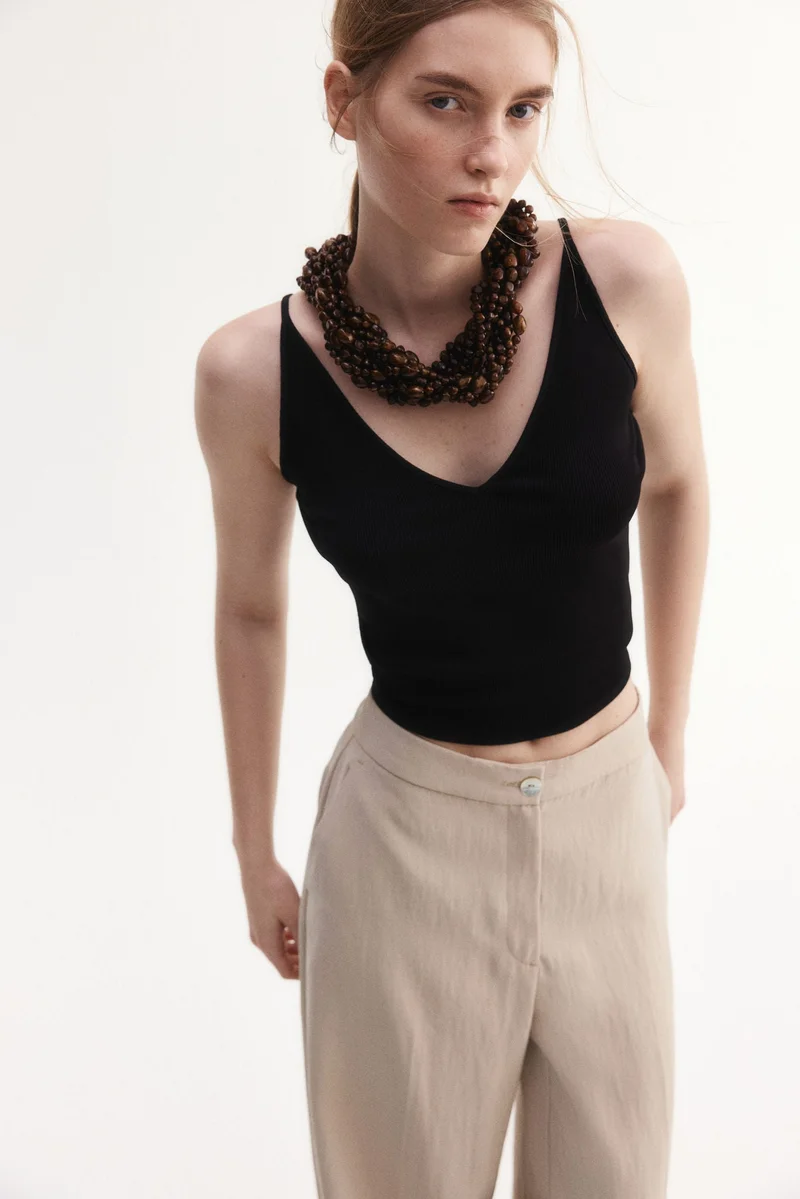 H&M Wide tailored trousers