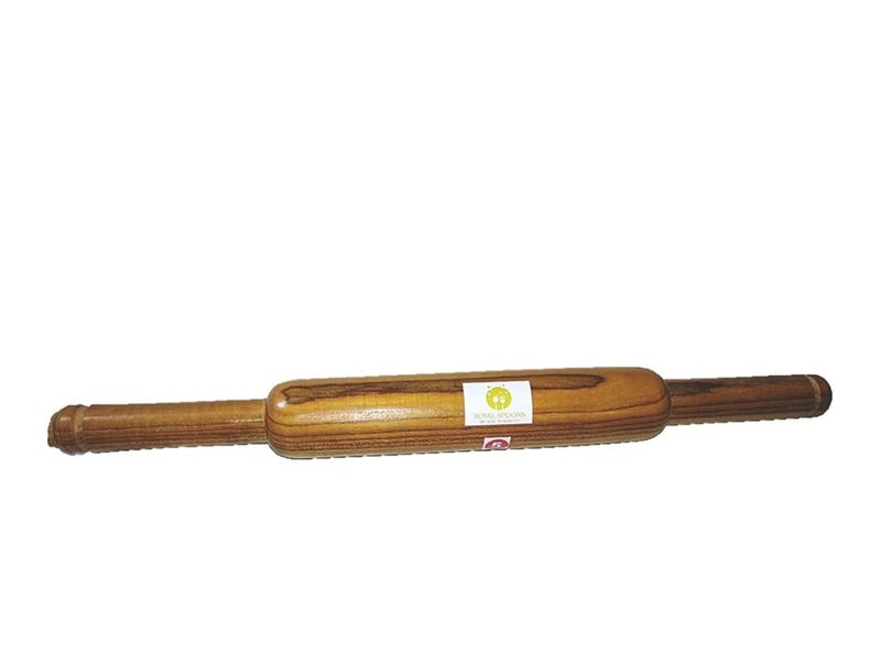 ARMAN SPOONS Believe in Quality Wooden Rolling Pin Teak Wood Sagwaan BelanChapati Maker 14Inch Long Medium 15Inch Thick Diameter - Image 3
