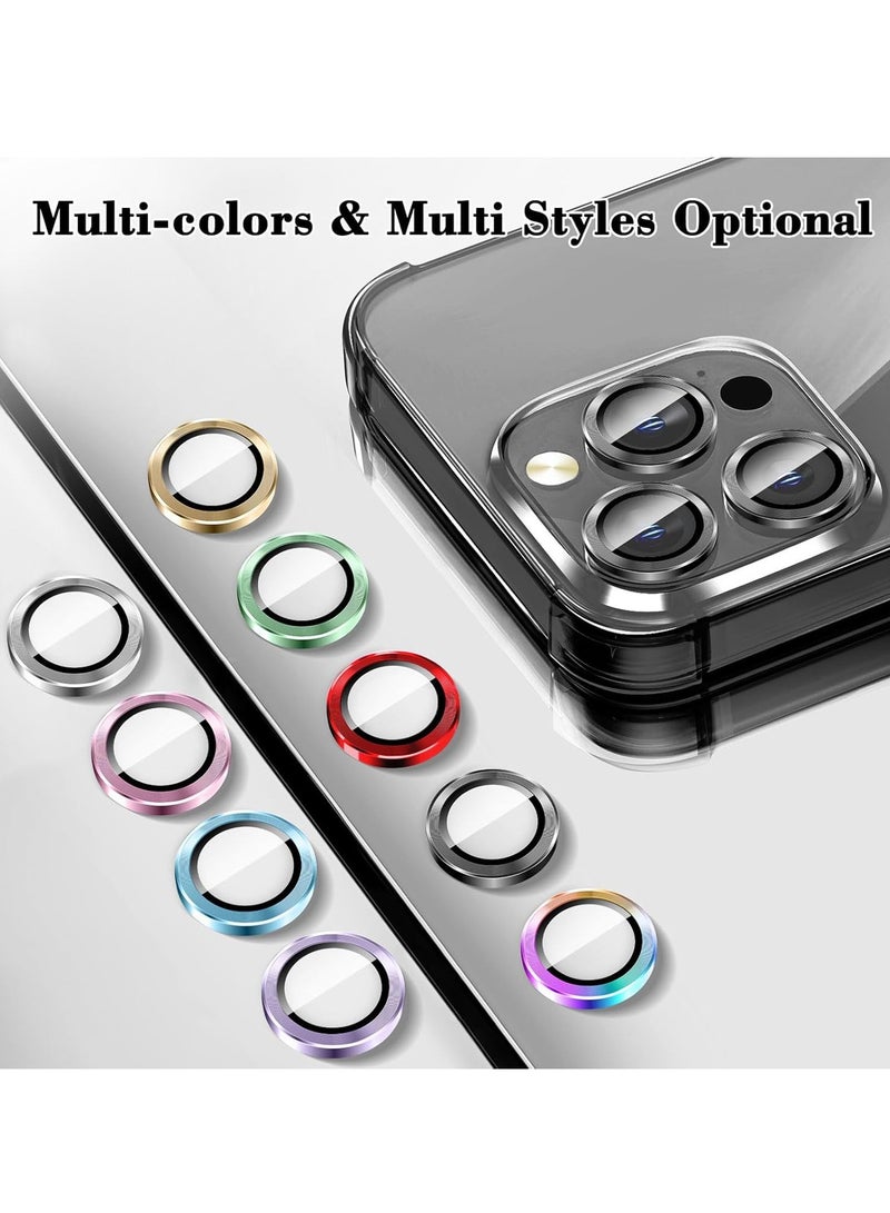 ELTRAZONE Advanced Tempered Glass Camera Lens Protector for iPhone 16 Pro/Pro Max - HD Clarity with Automatic Alignment & Sleek Metal Rings - Classic Black - Image 2