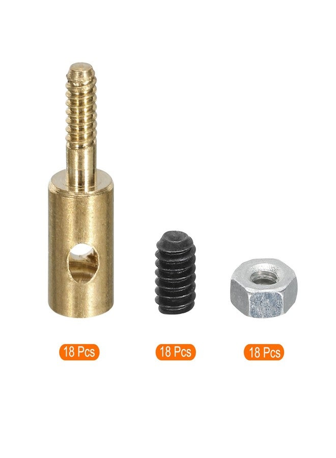 MECCANIXITY Linkage Stoppers Connecting Servo Arm,Adjustable Push Rod with Nut and Screw for RC Airplane,D4x1.8mm 18Pcs - Image 3