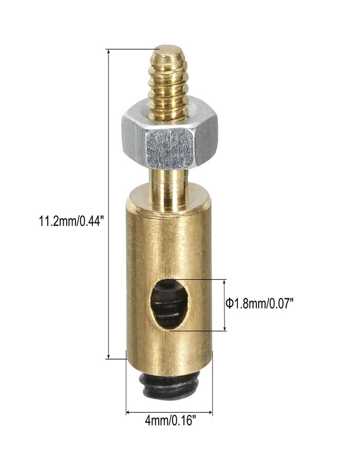 MECCANIXITY Linkage Stoppers Connecting Servo Arm,Adjustable Push Rod with Nut and Screw for RC Airplane,D4x1.8mm 18Pcs - Image 2